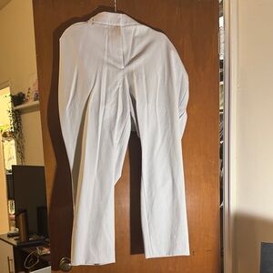 Elegant White Women's Pants Plus